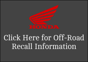 Off-road Recall Information